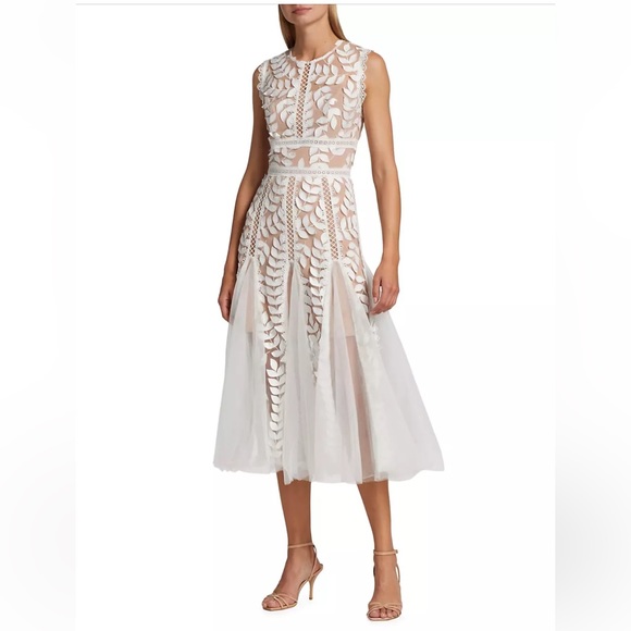 Bronx and Banco Saba Blanc Midi Dress in White XS(US2) - Picture 6 of 10